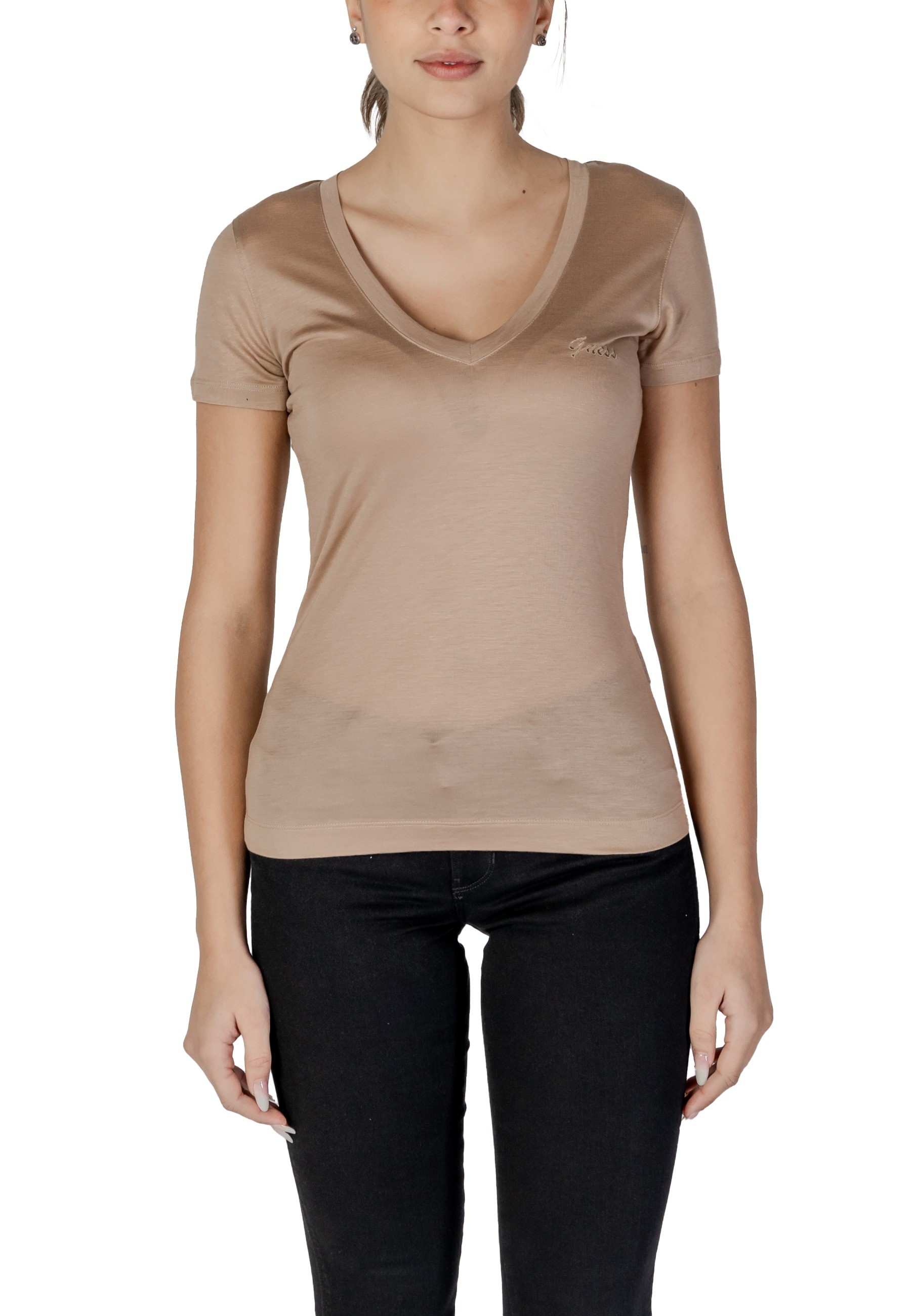 Футболка женская GUESS с V-образным вырезом, бежевый
Футболка женская GUESS с V-образным вырезом, бежевый