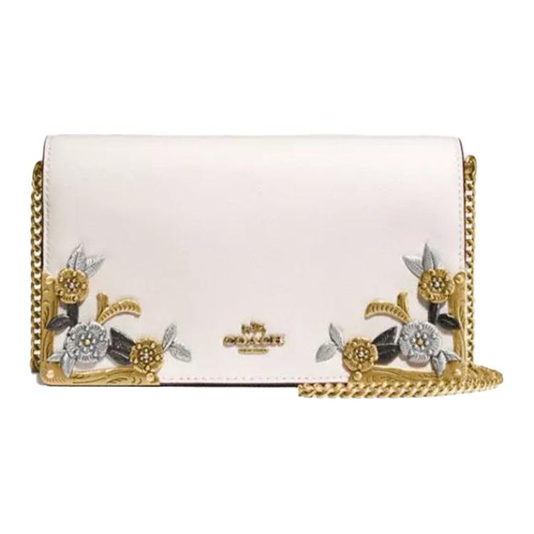 COACH Кожаная сумка кроссбодди через плечо женская белая
COACH Кожаная сумка кроссбодди через плечо женская белая