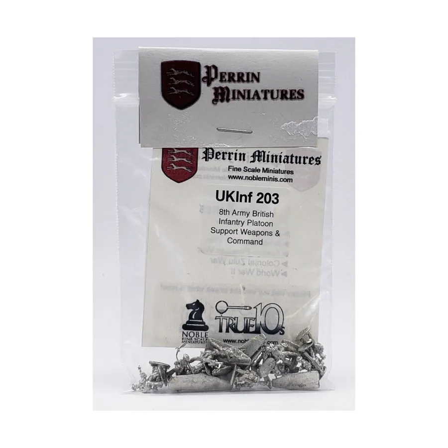 Вооружение и командование британского пехотного взвода 8-й армии, WWII Miniatures - UK & Commonwealth (10mm) (Perrin Miniatures)
Вооружение и командование британского пехотного взвода 8-й армии, WWII Miniatures - UK & Commonwealth (10mm) (Perrin Miniatures)