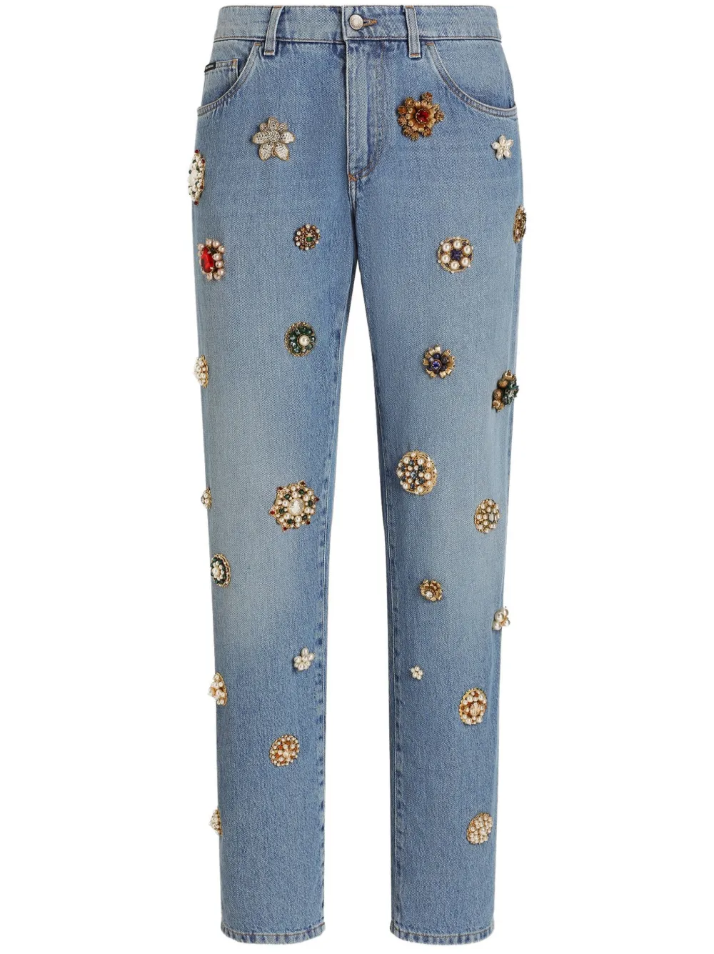 Прямые джинсы с кристаллами DOLCE & GABBANA, синий
Прямые джинсы с кристаллами DOLCE & GABBANA, синий