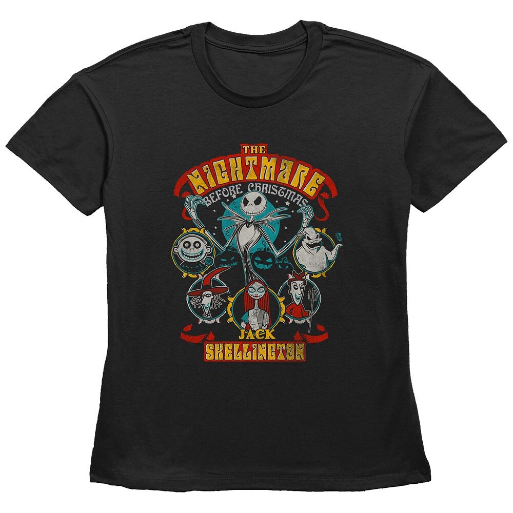 Женская футболка с рисунком Disney's «Кошмар перед Рождеством и Хэллоуином», черный
Женская футболка с рисунком Disney's «Кошмар перед Рождеством и Хэллоуином», черный
