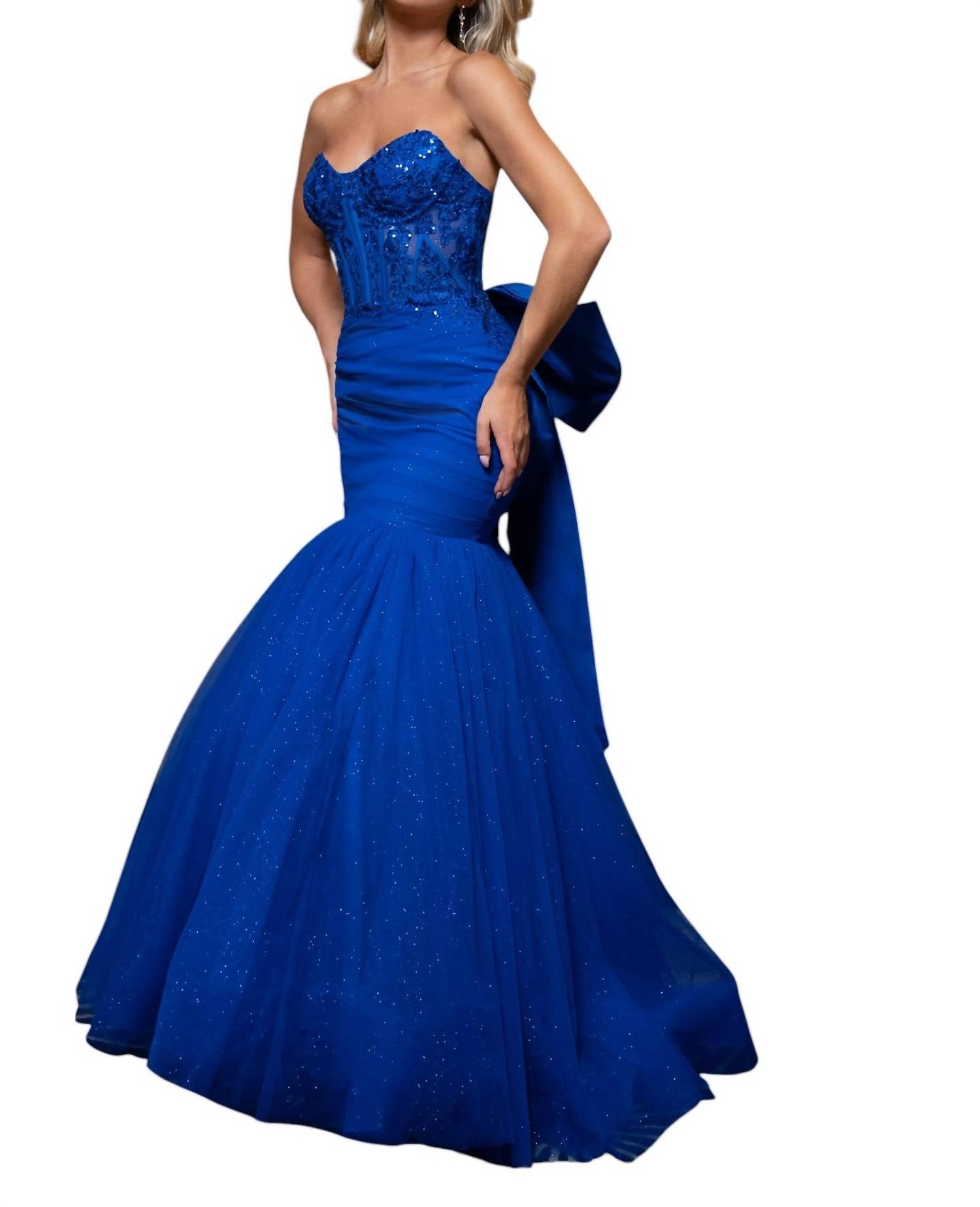 Платье для выпускного Sweetheart с открытыми плечами в королевском стиле RACHEL ALLAN, Royal
Платье для выпускного Sweetheart с открытыми плечами в королевском стиле RACHEL ALLAN, Royal