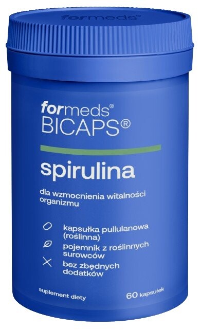 ForMeds, BICAPS SPIRULINA, Биологически активная добавка, 60 капсул Inna Marka
ForMeds, BICAPS SPIRULINA, Биологически активная добавка, 60 капсул Inna Marka