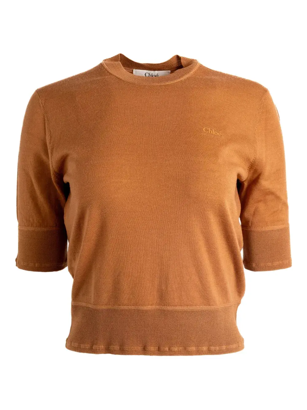 Шерстяной топ с короткими рукавами CHLOÉ, коричневый
Шерстяной топ с короткими рукавами CHLOÉ, коричневый