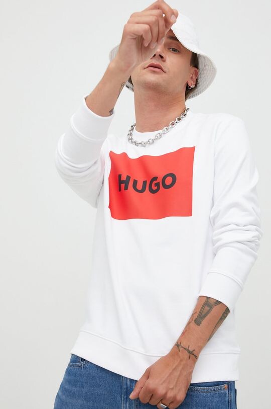 Хлопковая толстовка Hugo, белый
Хлопковая толстовка Hugo, белый