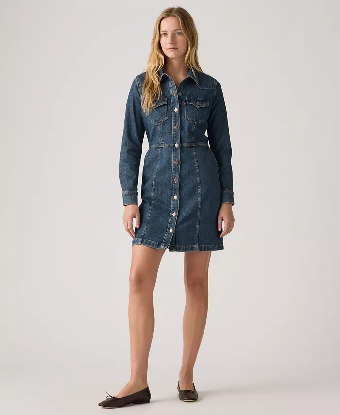 Женское платье Flynn Western Core Levi's, синий
Женское платье Flynn Western Core Levi's, синий