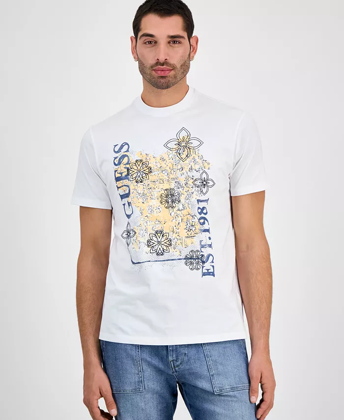 Мужская футболка с коротким рукавом и принтом Faded Flower GUESS, белый
Мужская футболка с коротким рукавом и принтом Faded Flower GUESS, белый