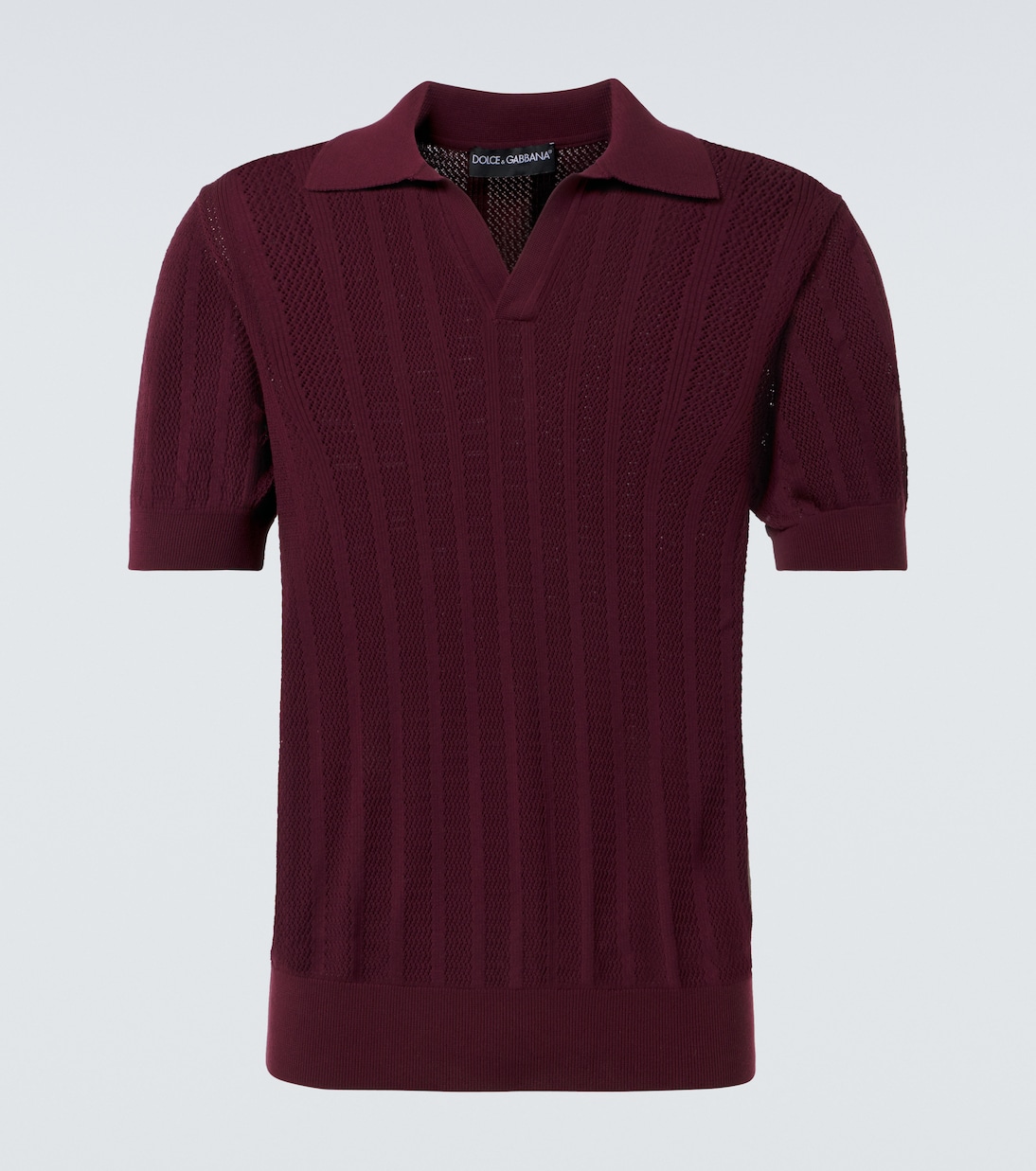 Хлопковая поло с рубчиком Dolce&Gabbana, Marrone Viola Scuro
Хлопковая поло с рубчиком Dolce&Gabbana, Marrone Viola Scuro