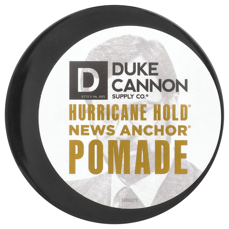 Duke Cannon Supply Co., Hurricane Hold, News Anchor, помада, 130 г (4,6 унции)
Duke Cannon Supply Co., Hurricane Hold, News Anchor, помада, 130 г (4,6 унции)