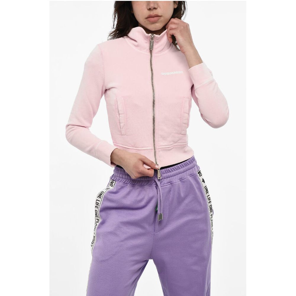 Укороченная толстовка из начесаного хлопка на молнии Dsquared2, Multicolor
Укороченная толстовка из начесаного хлопка на молнии Dsquared2, Multicolor