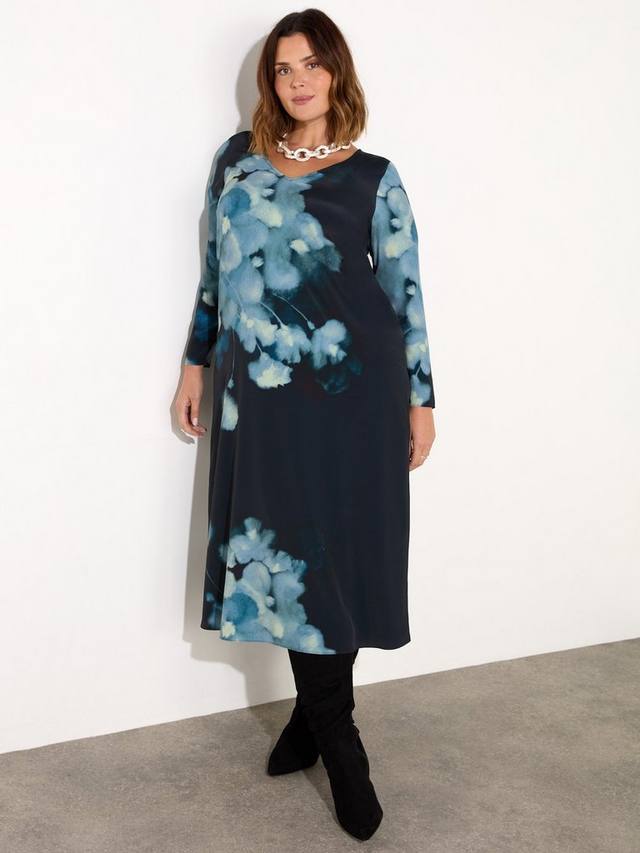 Платье с цветочным принтом Live Unlimited, синий
Платье с цветочным принтом Live Unlimited, синий