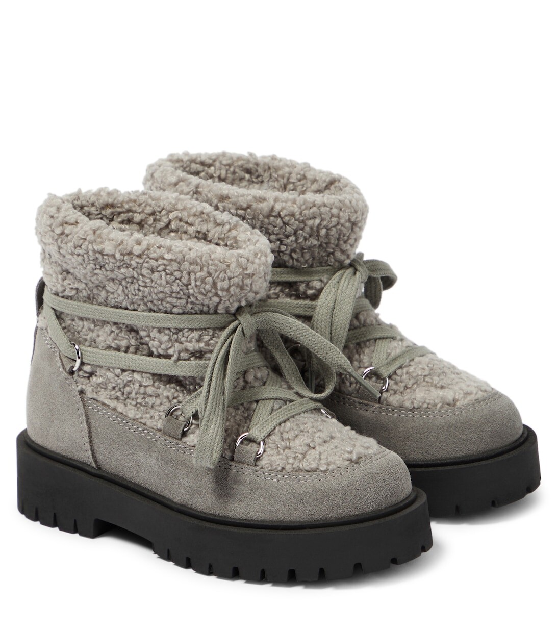 Ботильоны из искусственной овчины и замши Il Gufo, серый
Ботильоны из искусственной овчины и замши Il Gufo, серый