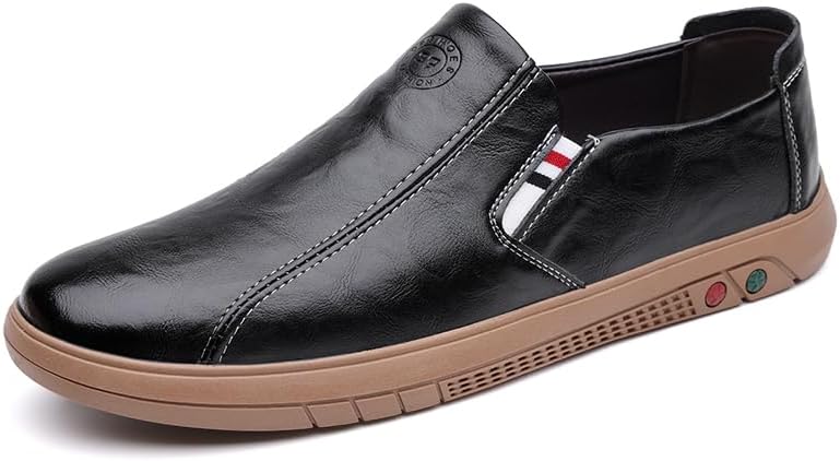 Мужские кожаные слипоны повседневные лоферы комфортные противоскользящие с мягкой подошвой для ходьбы, вождения, работы, офиса и прогулок Igzbibg, черный
Мужские кожаные слипоны повседневные лоферы комфортные противоскользящие с мягкой подошвой для ходьбы, вождения, работы, офиса и прогулок Igzbibg, черный