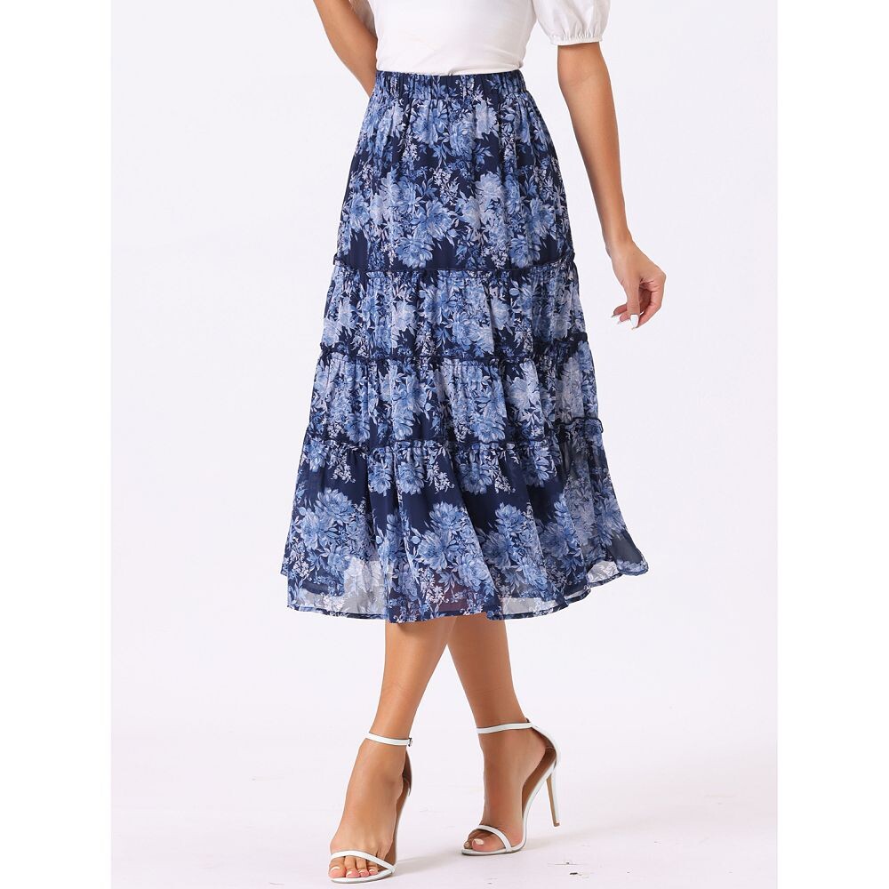 Женская многоярусная юбка макси с эластичной резинкой на талии и цветочным принтом ALLEGRA K, цвет Black Pinks
Женская многоярусная юбка макси с эластичной резинкой на талии и цветочным принтом ALLEGRA K, цвет Black Pinks