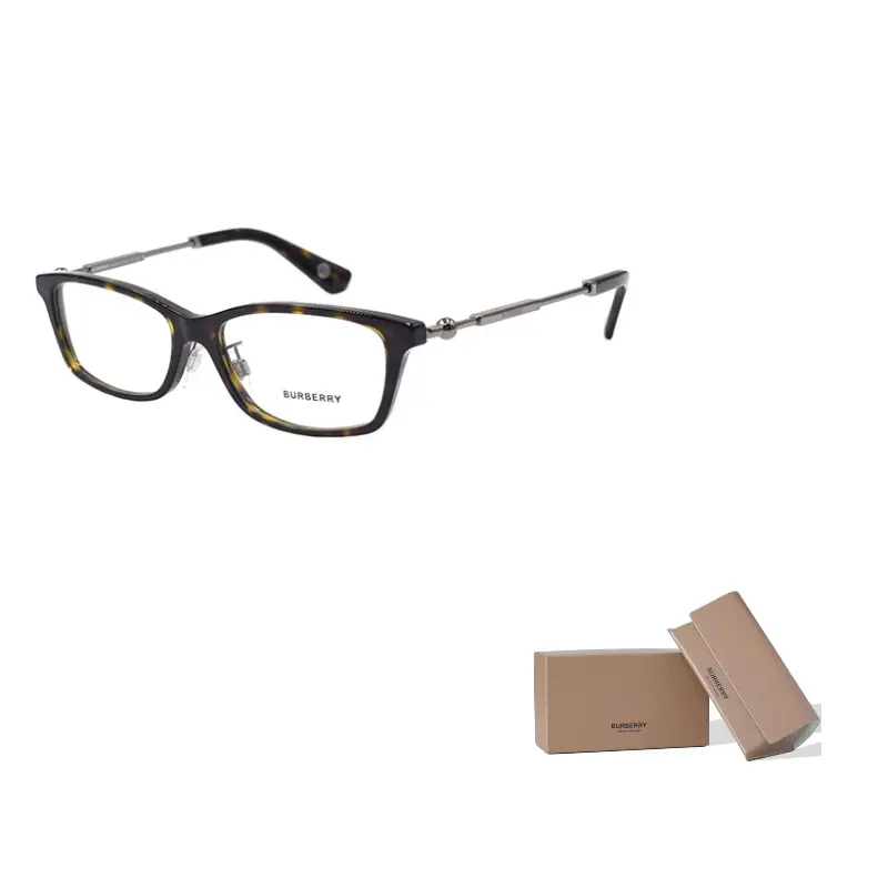 Burberry Прямоугольная оправа для очков мужская черепаховая, Tortoiseshell