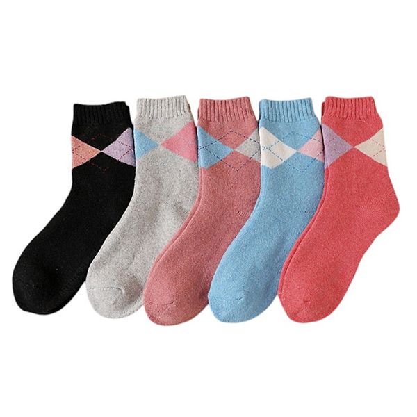 Женские носки 5 шт, ассорти узоров, плотная вязка, клетка и праздничные принты Anna-Kaci, Diamond
Женские носки 5 шт, ассорти узоров, плотная вязка, клетка и праздничные принты Anna-Kaci, Diamond