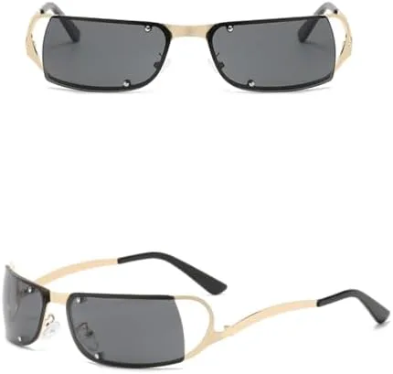 Модные солнцезащитные очки без оправы 2027 года для женщин и мужчин, солнцезащитные очки обтекаемой формы, панк-очки, прямоугольные спортивные очки MTZJH, Black Grey
Модные солнцезащитные очки без оправы 2027 года для женщин и мужчин, солнцезащитные очки обтекаемой формы, панк-очки, прямоугольные спортивные очки MTZJH, Black Grey