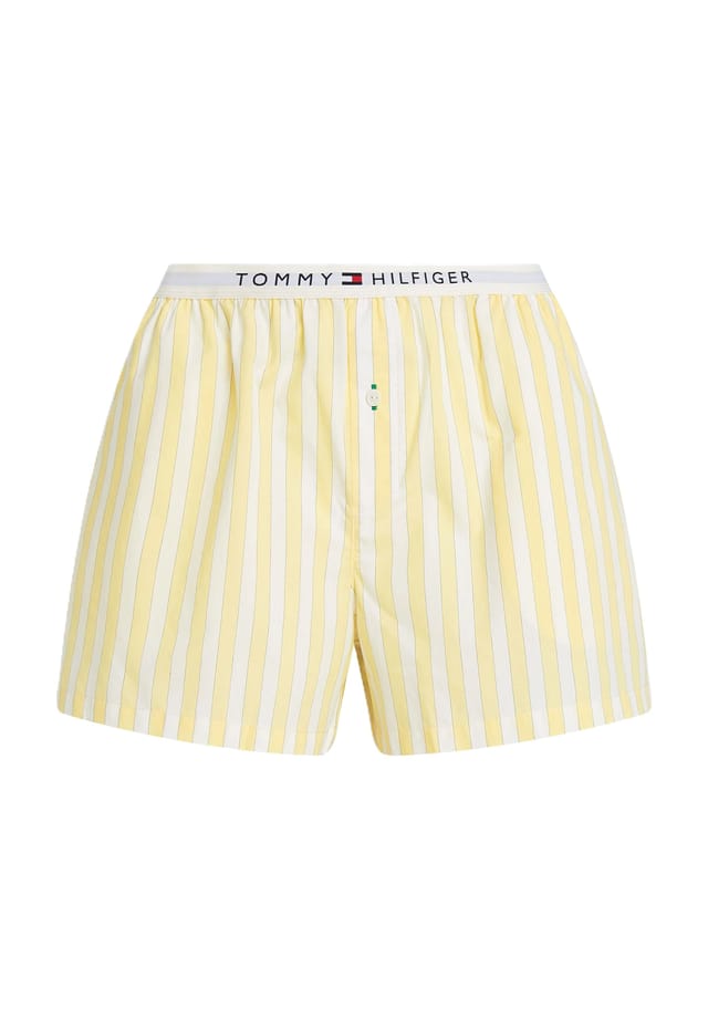Пижамные шорты с логотипом на поясе Tommy Hilfiger, цвет 0fp shirting stri
Пижамные шорты с логотипом на поясе Tommy Hilfiger, цвет 0fp shirting stri