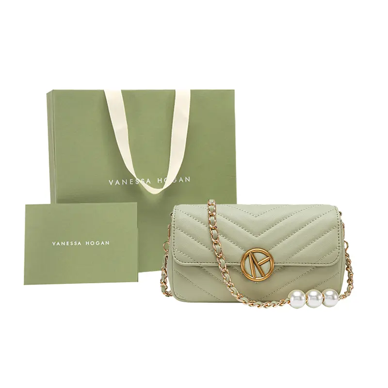 VANESSA HOGAN Кожаная жемчужная сумка через плечо, Gray Green
VANESSA HOGAN Кожаная жемчужная сумка через плечо, Gray Green