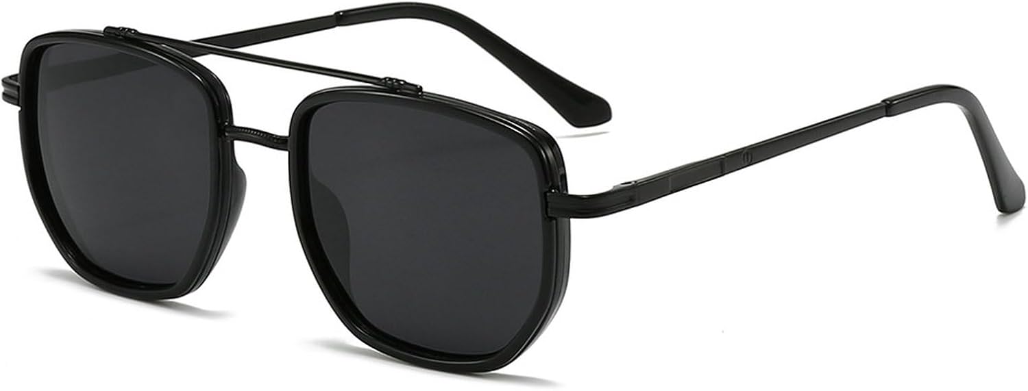 Ретро-солнцезащитные очки-пилот с двойной перемычкой для женщин, модные поляризованные солнцезащитные очки, трендовые коричневые квадратные солнцезащитные очки для мужчин mincl, Black
Ретро-солнцезащитные очки-пилот с двойной перемычкой для женщин, модные поляризованные солнцезащитные очки, трендовые коричневые квадратные солнцезащитные очки для мужчин mincl, Black