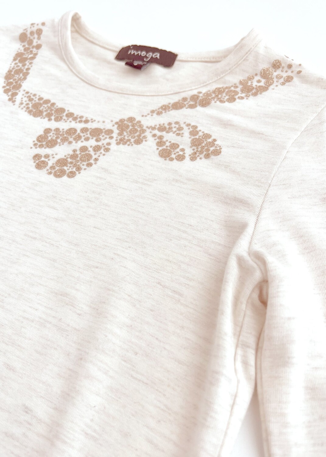 Ариана футболка IMOGA Collection, цвет Bow Oatmeal 
Ариана футболка IMOGA Collection, цвет Bow Oatmeal