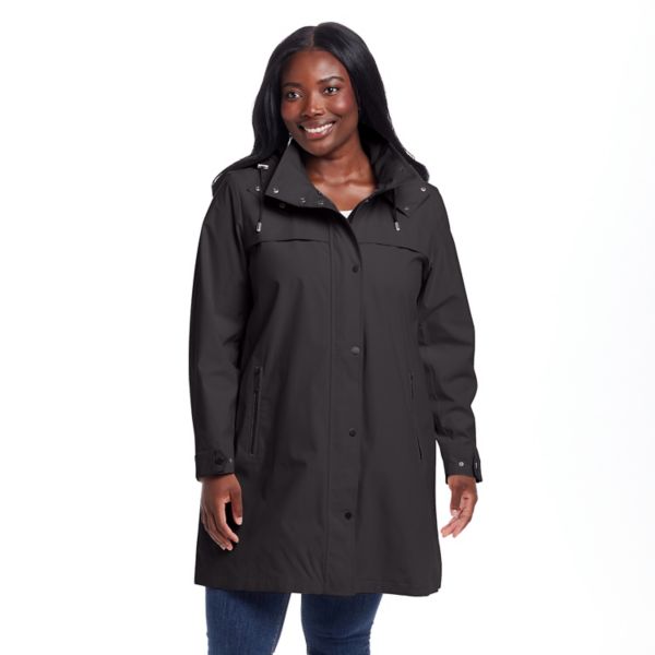 Плащ-дождевик А-силуэта больших размеров Weathercast, черный
Плащ-дождевик А-силуэта больших размеров Weathercast, черный