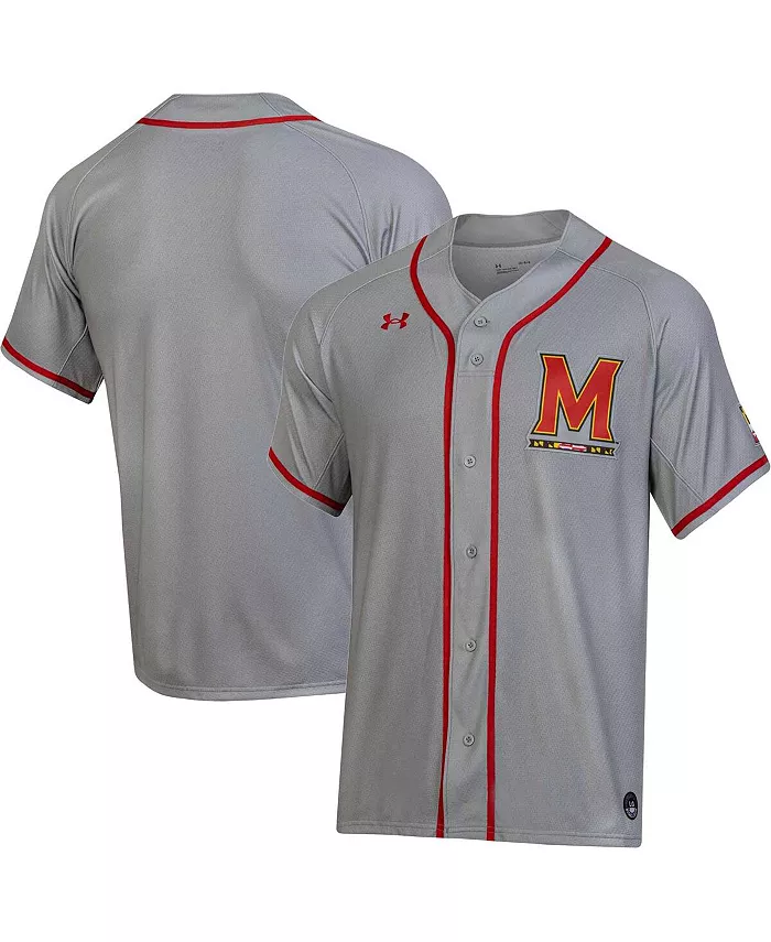 Мужская серая бейсбольная джерси Maryland Terrapins (реплика) Under Armour
Мужская серая бейсбольная джерси Maryland Terrapins (реплика) Under Armour