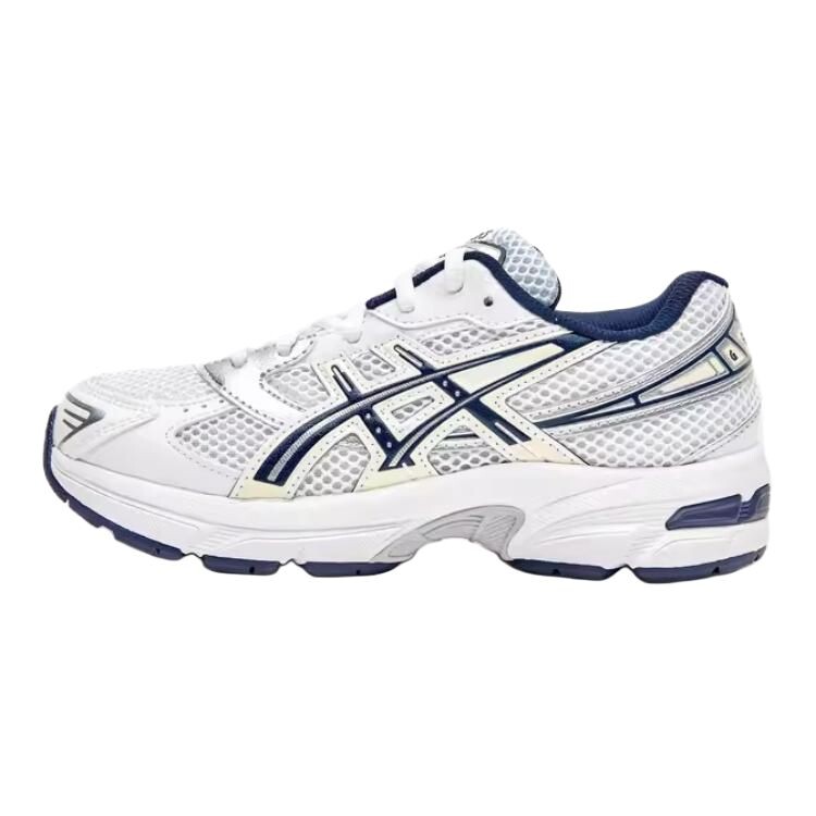Кроссовки Asics Gel-1130 White Midnight GS, белый/синий 
Кроссовки Asics Gel-1130 White Midnight GS, белый/синий