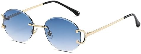 Модные круглые солнцезащитные очки без оправы для женщин и мужчин, солнцезащитные очки с градиентной окантовкой, без оправы, защита от УФ-излучения UV400 MTZJH, C2gold-blue
Модные круглые солнцезащитные очки без оправы для женщин и мужчин, солнцезащитные очки с градиентной окантовкой, без оправы, защита от УФ-излучения UV400 MTZJH, C2gold-blue