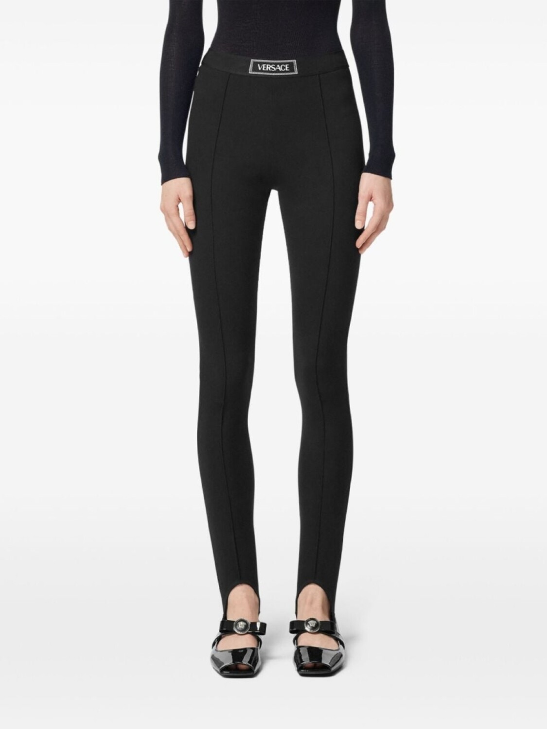 Versace леггинсы с логотипом на поясе, черный
Versace леггинсы с логотипом на поясе, черный