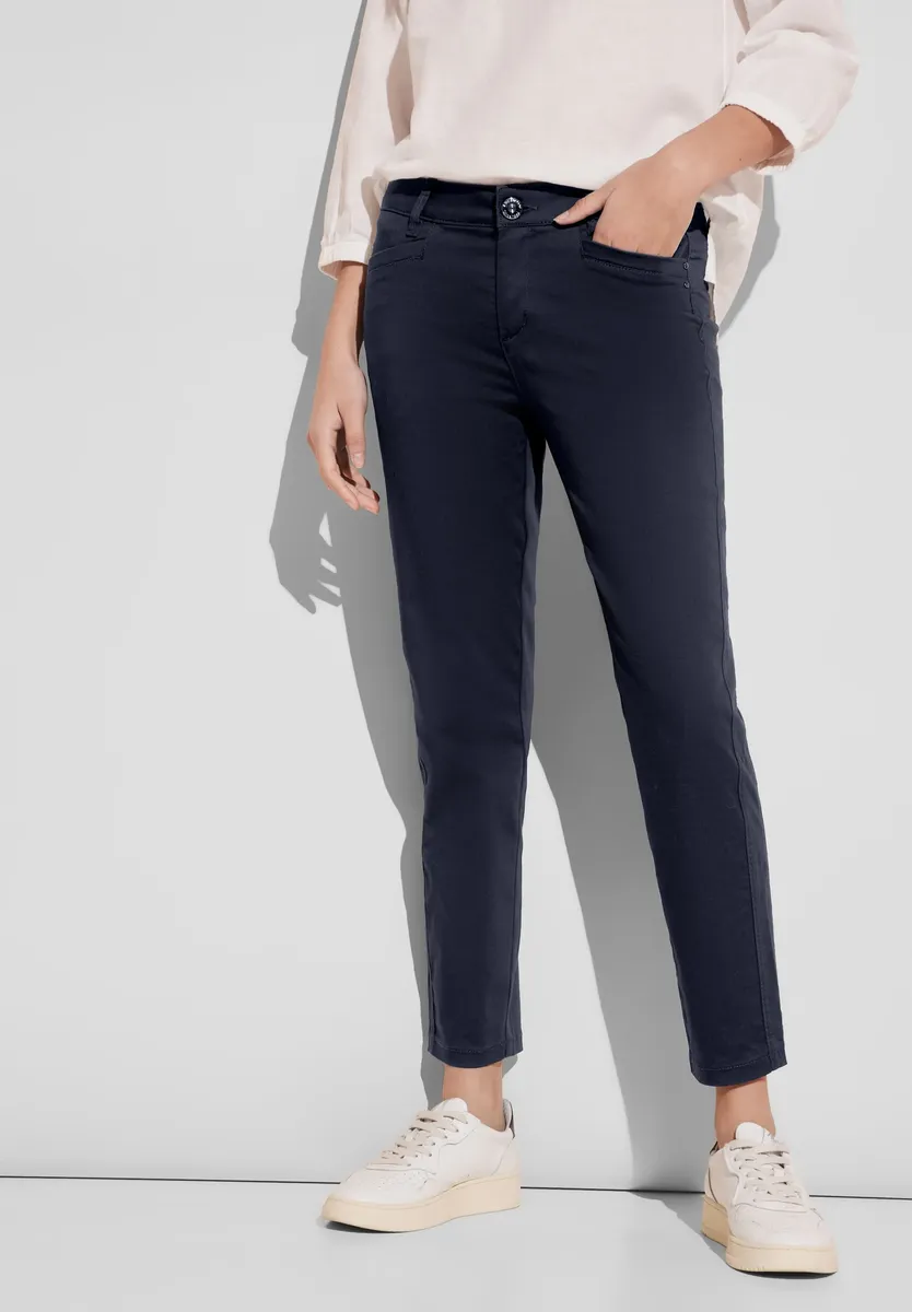 Атласные брюки-чиносы STREET ONE, синий
Атласные брюки-чиносы STREET ONE, синий