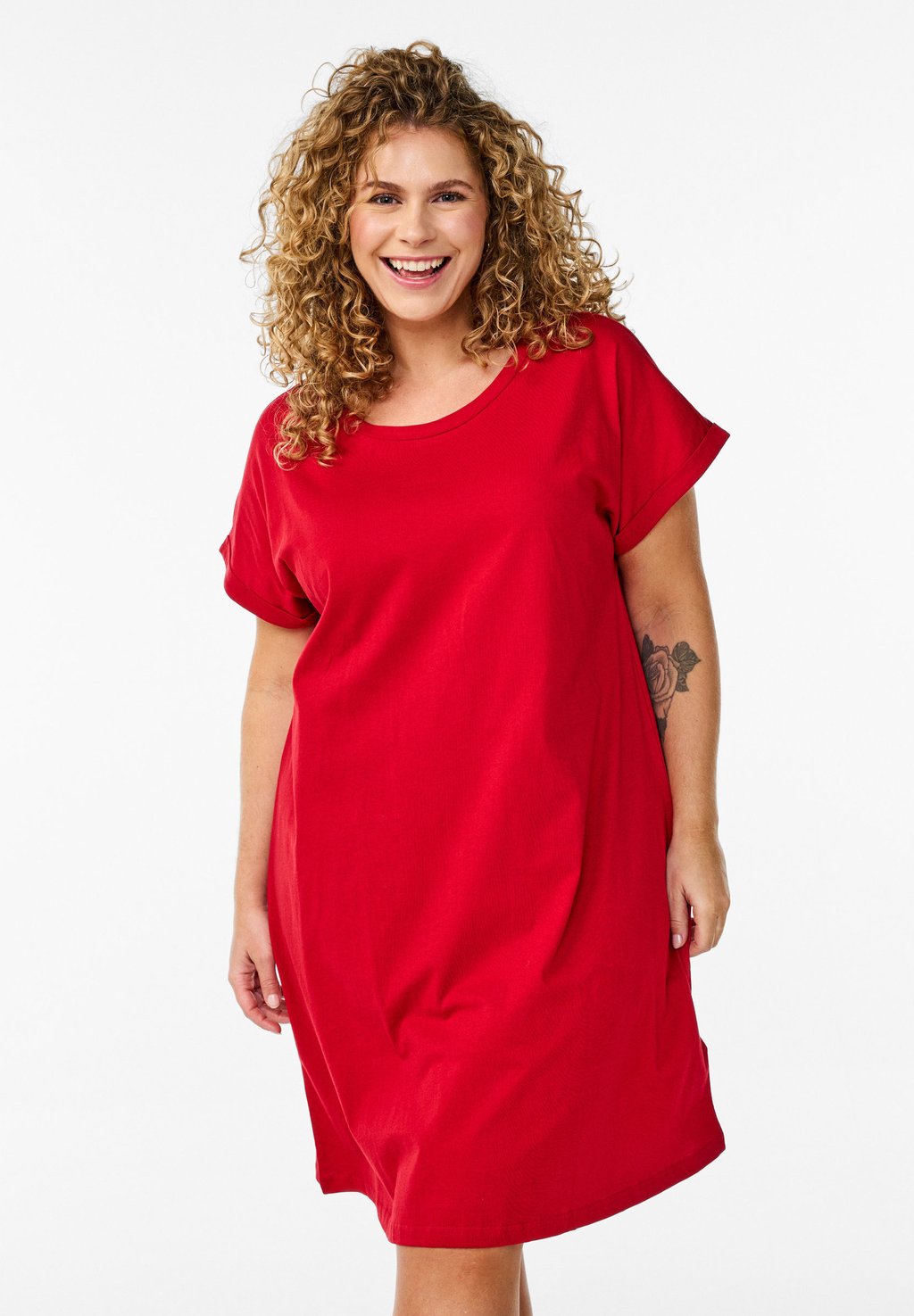 Платье из джерси Zizzi, красный
Платье из джерси Zizzi, красный