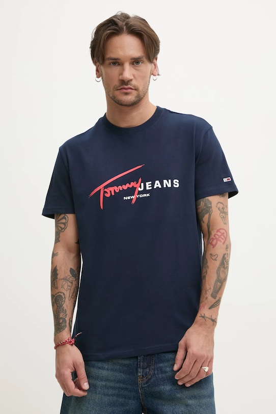 Хлопковая футболка Tommy Jeans, темно-синий
Хлопковая футболка Tommy Jeans, темно-синий