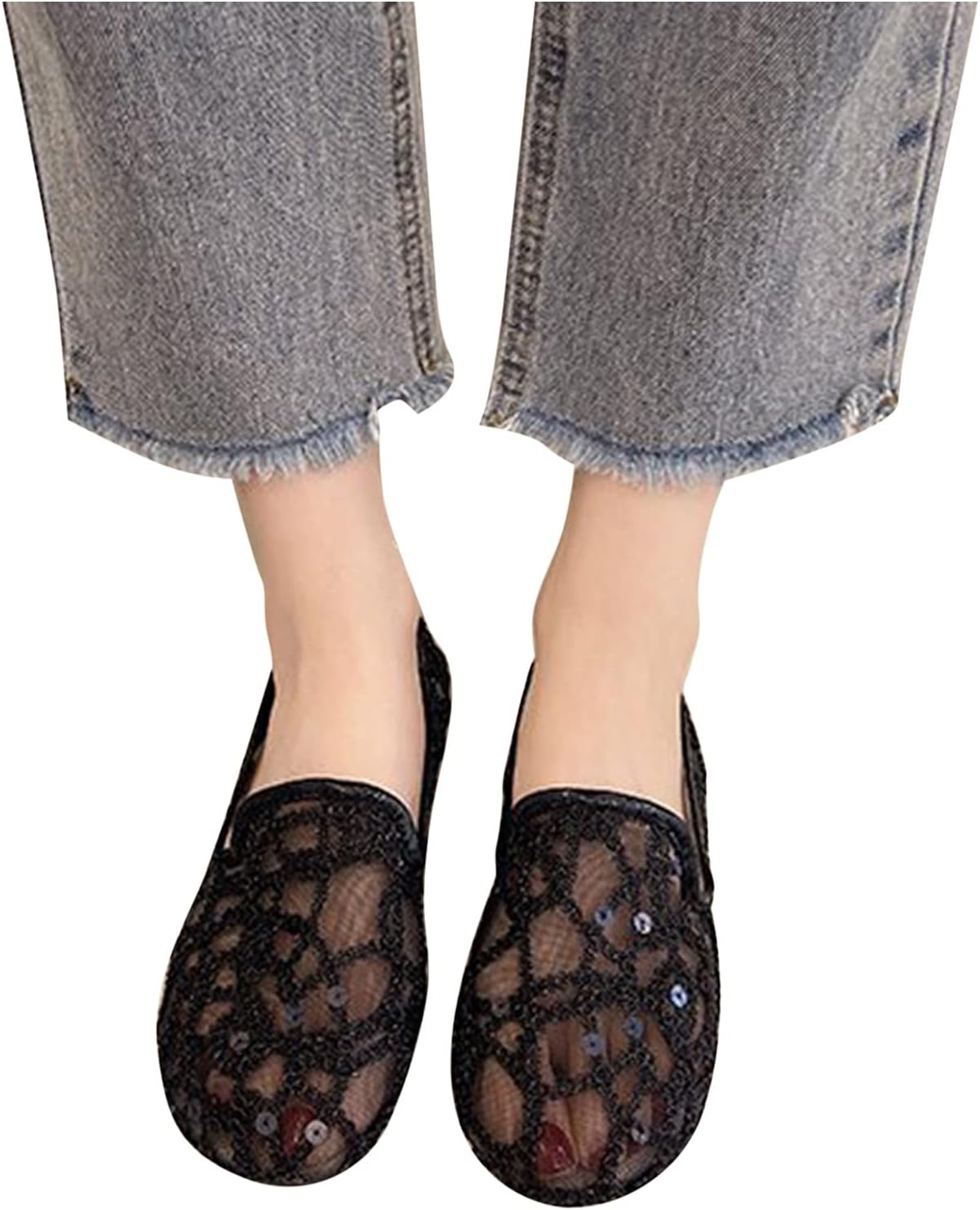 Женские балетки Hbeylia слипоны с блестками и пайетками, дышащая сетка, слипоны, лоферы с круглым носком, повседневные и прогулочные туфли для женщин, девушек (черные, 8.5)
Женские балетки Hbeylia слипоны с блестками и пайетками, дышащая сетка, слипоны, лоферы с круглым носком, повседневные и прогулочные туфли для женщин, девушек (черные, 8.5)