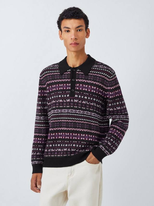 Трикотажная поло из хлопка с кашемиром в стиле Fair Isle John Lewis, Multi
Трикотажная поло из хлопка с кашемиром в стиле Fair Isle John Lewis, Multi
