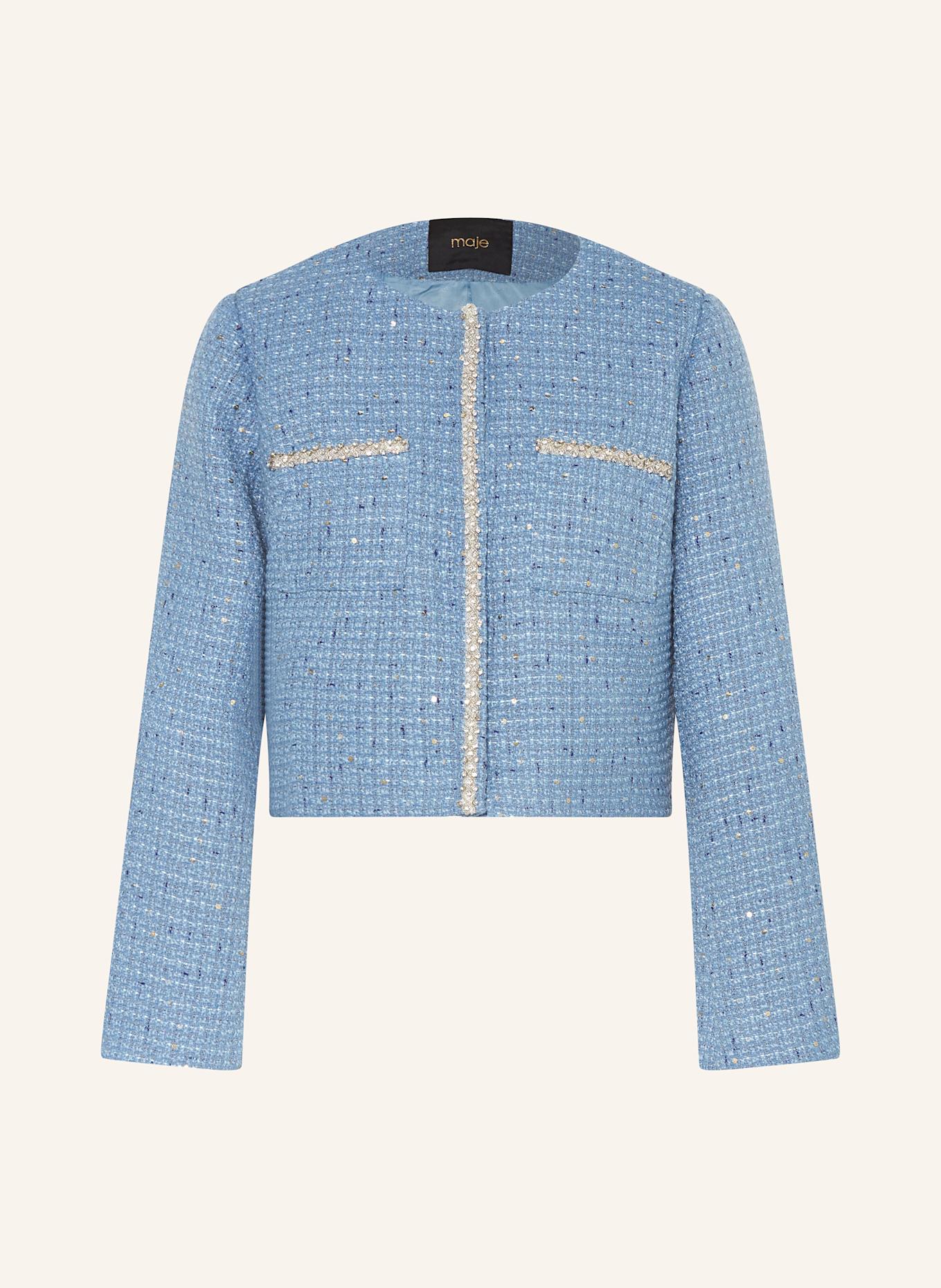 Твидовый пиджак с драгоценными камнями Maje, мультиколор
Твидовый пиджак с драгоценными камнями Maje, мультиколор