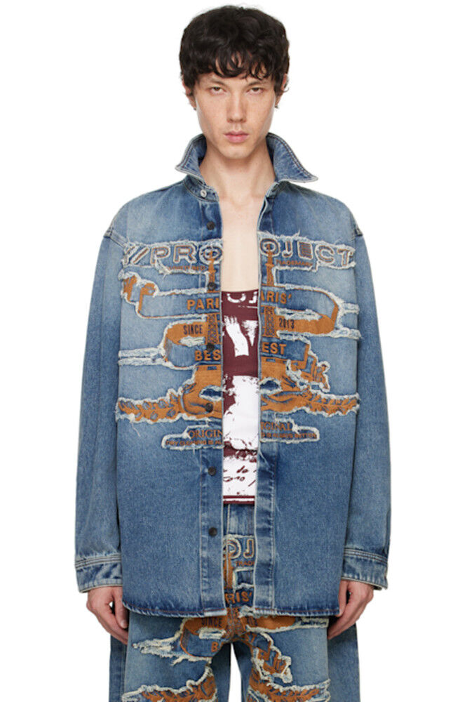 Джинсовая рубашка с лучшей нашивкой Blue Paris Y/Project
Джинсовая рубашка с лучшей нашивкой Blue Paris Y/Project