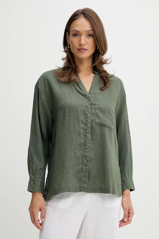 Льняная рубашка United Colors Of Benetton, зеленый
Льняная рубашка United Colors Of Benetton, зеленый