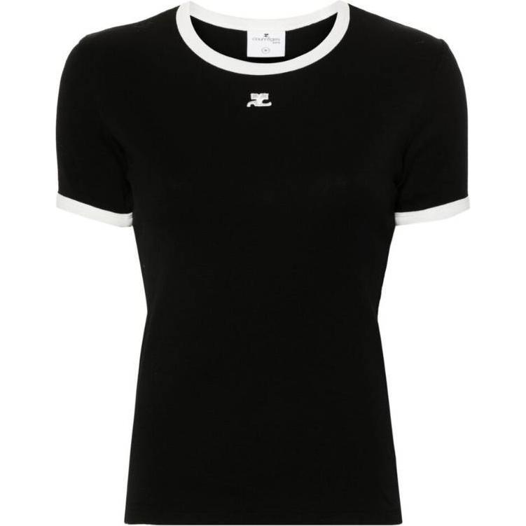 Футболка с вышитым логотипом Courrèges COURREGES, черный
Футболка с вышитым логотипом Courrèges COURREGES, черный