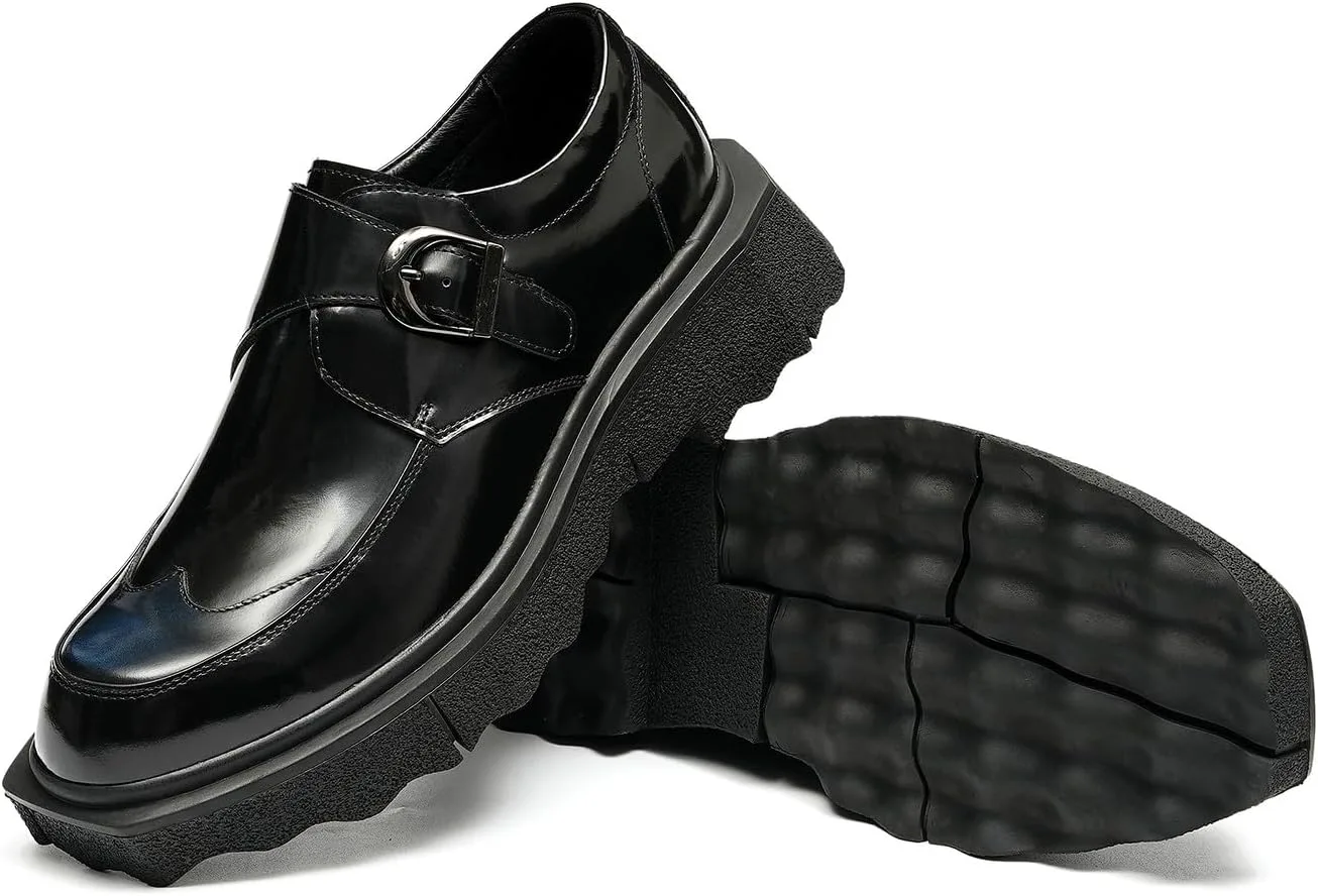 Мужские слипоны Santimon, повседневные туфли-лоферы из лакированной кожи с ремешком-монком, модные туфли для выпускного вечера, свадьбы, деловые, удобные с толстой подошвой для ходьбы, черный
Мужские слипоны Santimon, повседневные туфли-лоферы из лакированной кожи с ремешком-монком, модные туфли для выпускного вечера, свадьбы, деловые, удобные с толстой подошвой для ходьбы, черный