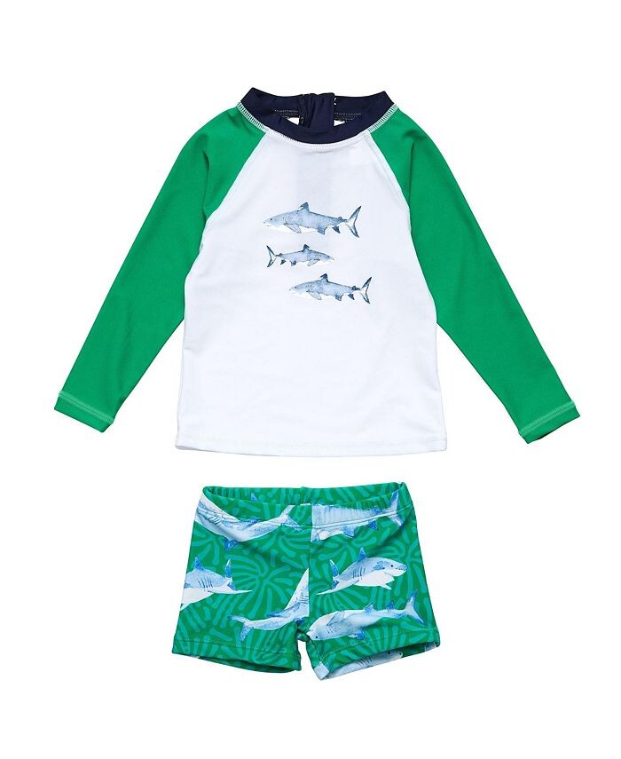 Комплект с длинными рукавами Snapper Rock для мальчиков Reef Shark - Baby, Little Kid, зеленый
Комплект с длинными рукавами Snapper Rock для мальчиков Reef Shark - Baby, Little Kid, зеленый