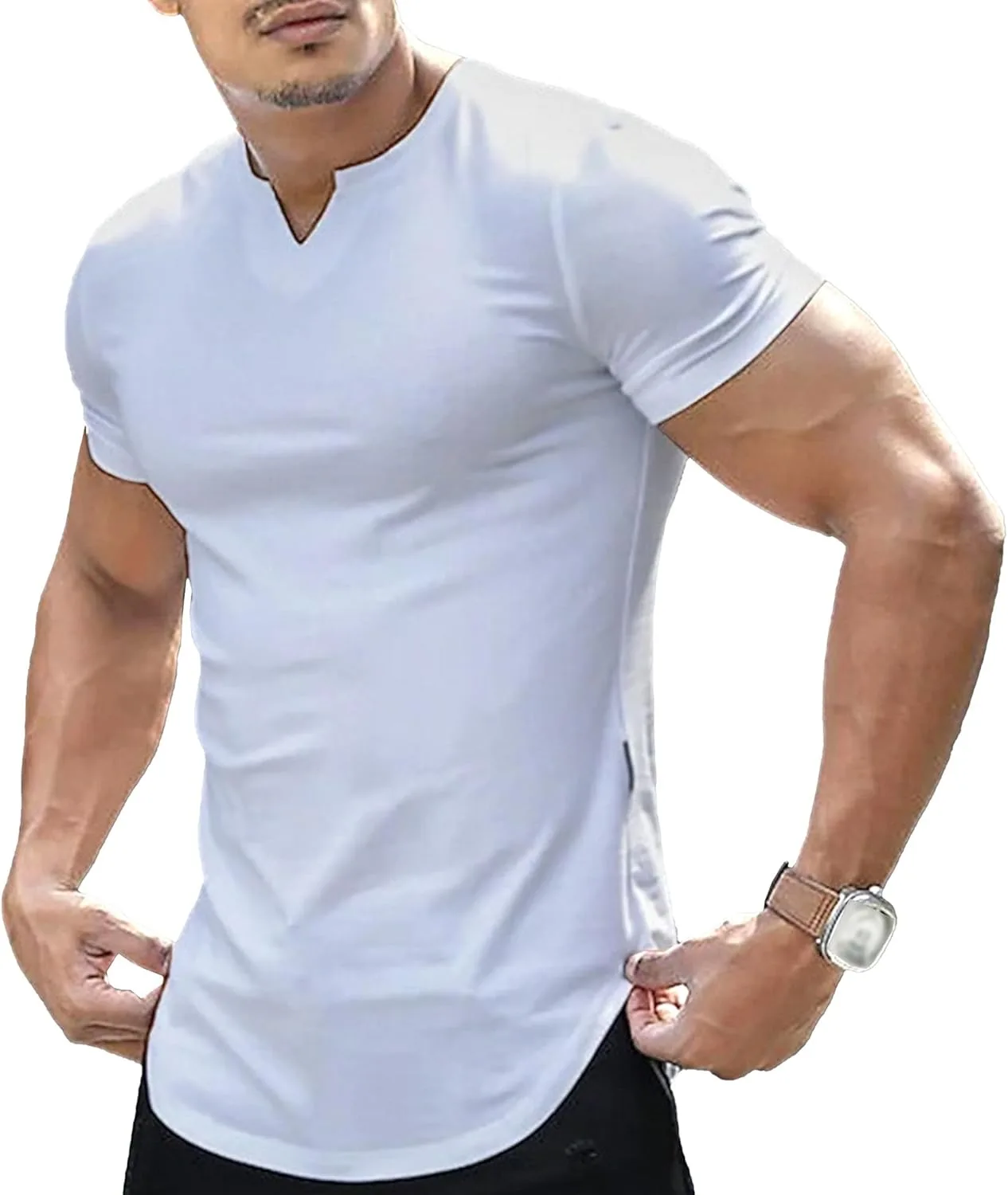 Мужская футболка Slim Fit V-образным вырезом для тренировок Maiyifu-GJ
Мужская футболка Slim Fit V-образным вырезом для тренировок Maiyifu-GJ