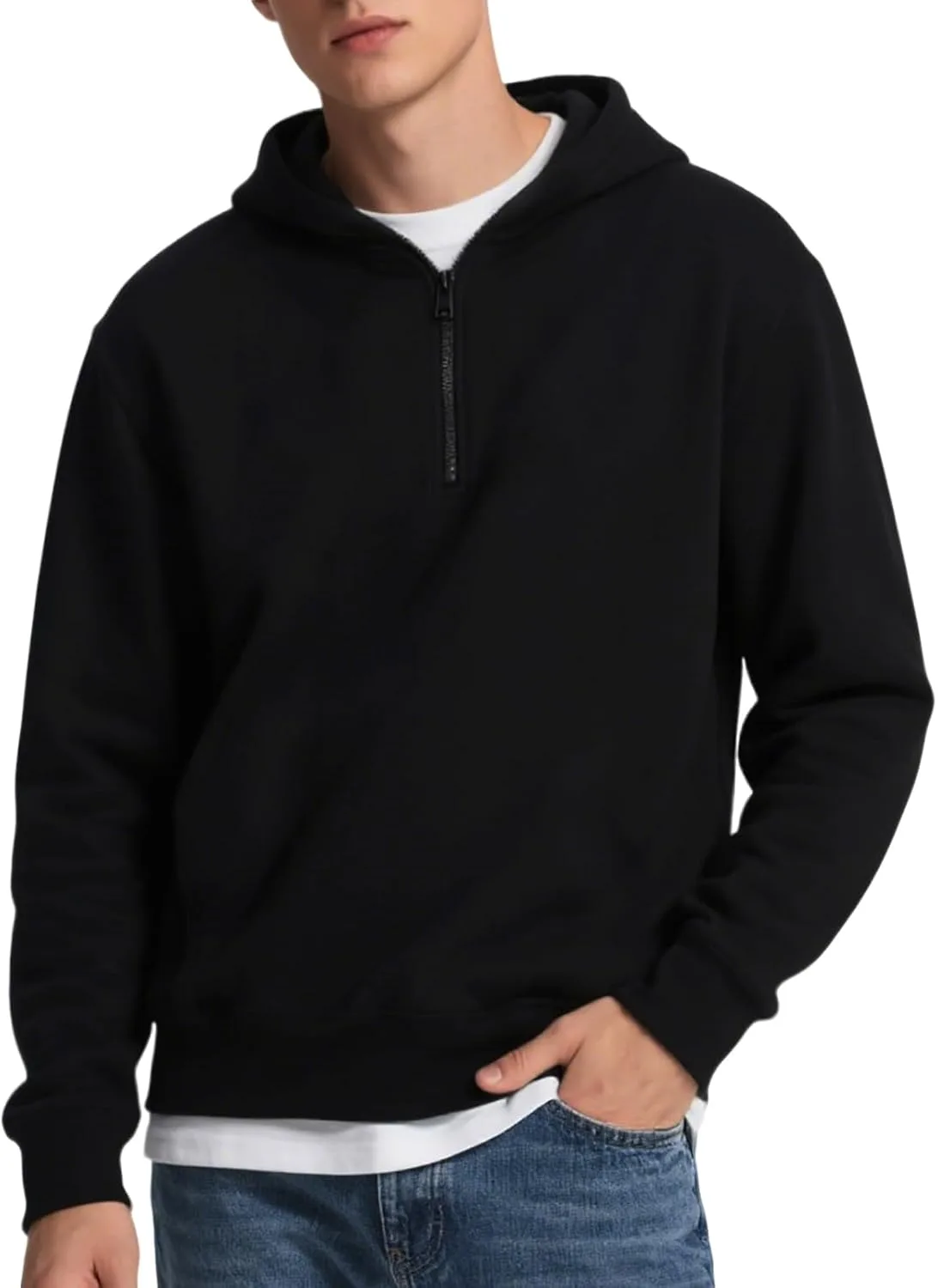 Мужская толстовка с капюшоном и молнией на четверть Mlgaril
Мужская толстовка с капюшоном и молнией на четверть Mlgaril