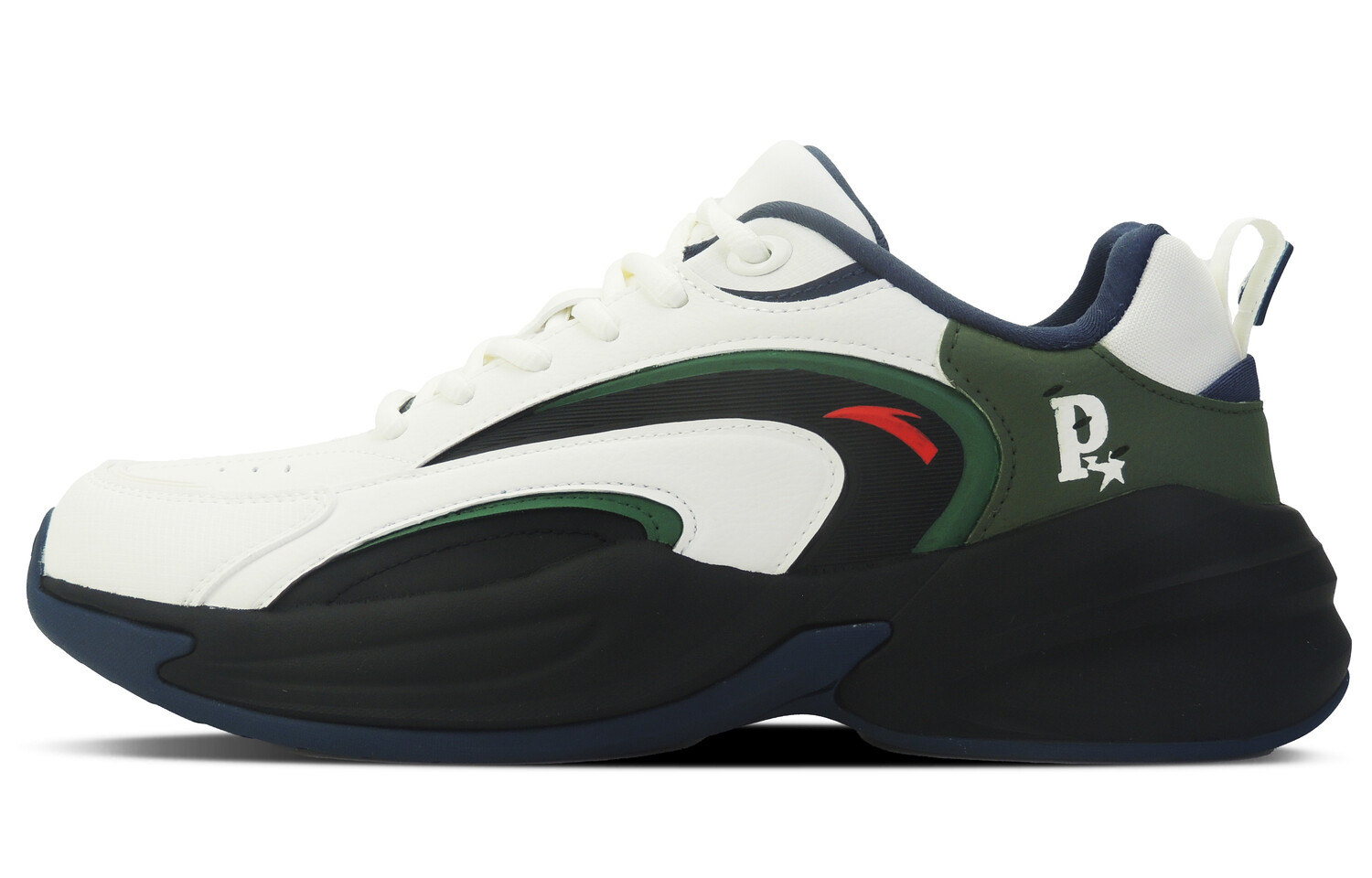 Кроссовки ANTA Life Collection Chunky Sneakers Men Low-top Black/White, черный/зеленый
Кроссовки ANTA Life Collection Chunky Sneakers Men Low-top Black/White, черный/зеленый