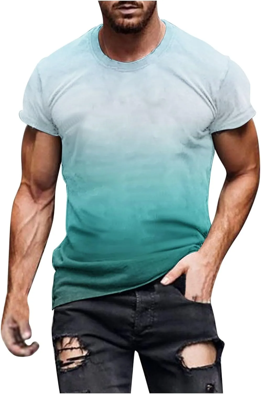 Мужская футболка с коротким рукавом Performance Top Muscle Fit Ombre Quick Dry Xiaojmake
Мужская футболка с коротким рукавом Performance Top Muscle Fit Ombre Quick Dry Xiaojmake