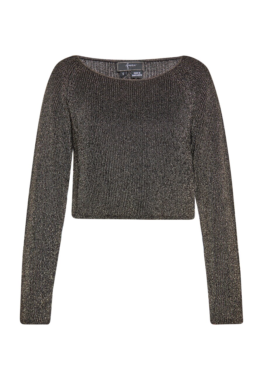 Тонкий вязаный свитер faina Sweater, черный
Тонкий вязаный свитер faina Sweater, черный