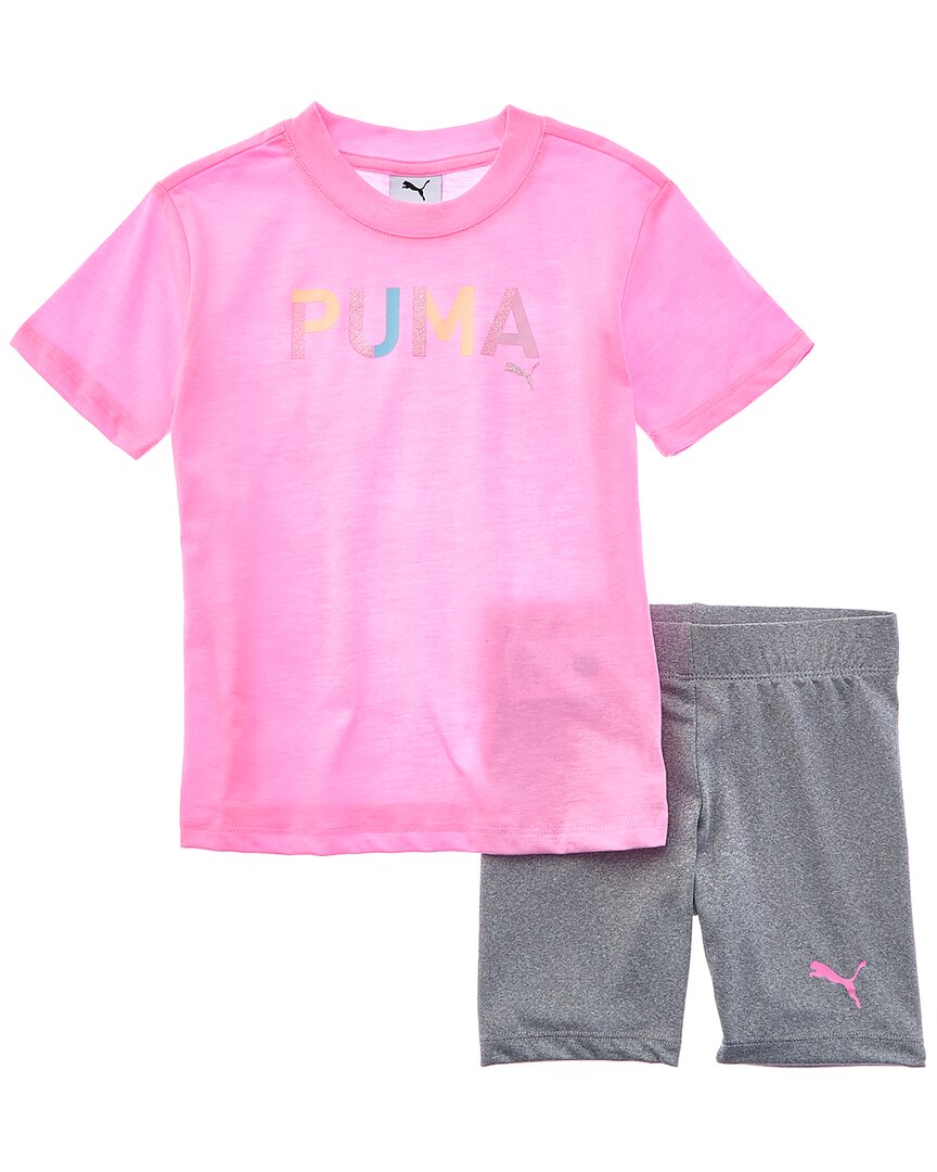 Комплект из 2 предметов: футболка джерси и байкерские шорты PUMA Puma, розовый
Комплект из 2 предметов: футболка джерси и байкерские шорты PUMA Puma, розовый