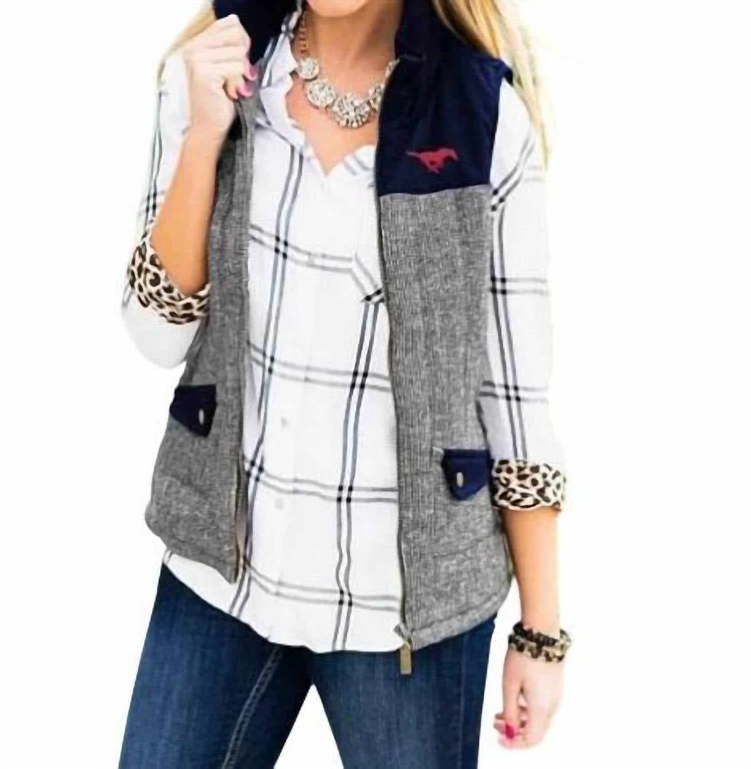 Жилет Smu Prep For It серого цвета Gameday Couture 
Жилет Smu Prep For It серого цвета Gameday Couture