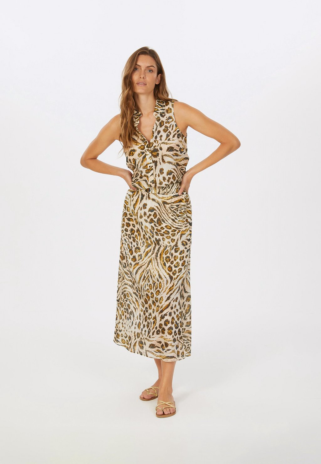 Блузка на пуговицах Marc Aurel, бежевый
Блузка на пуговицах Marc Aurel, бежевый