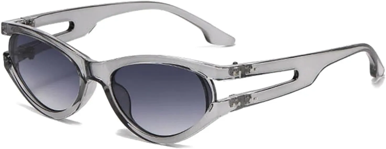 Модные солнцезащитные очки «кошачий глаз» для женщин, ретро-очки с заклепками, сине-зеленые, защита от УФ-излучения UV400 для мужчин HHZZYVY, Grey Grey Gradient
Модные солнцезащитные очки «кошачий глаз» для женщин, ретро-очки с заклепками, сине-зеленые, защита от УФ-излучения UV400 для мужчин HHZZYVY, Grey Grey Gradient